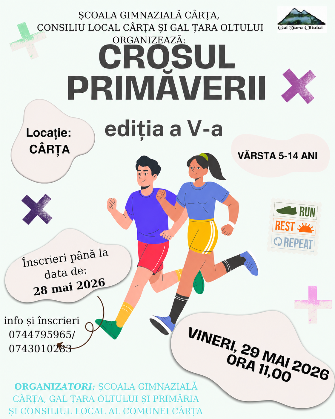 Crosul Primăverii – ediția a V-a | Mișcare, sănătate și spirit de echipă pentru copi