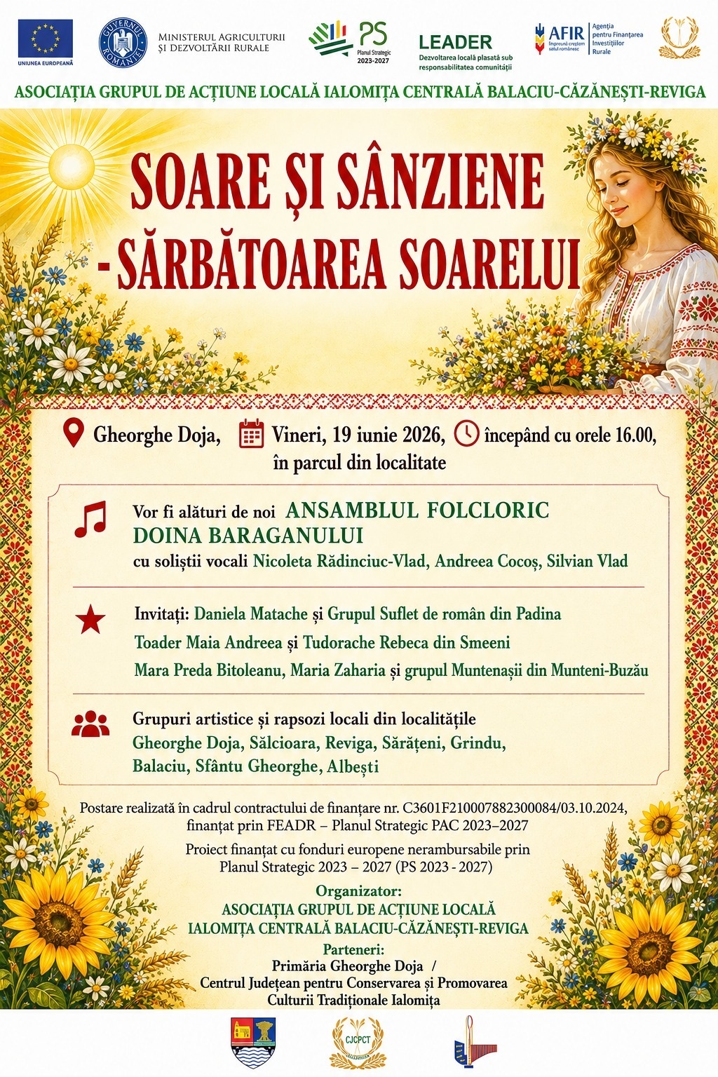 Soare și Sânziene – Sărbătoarea Soarelui